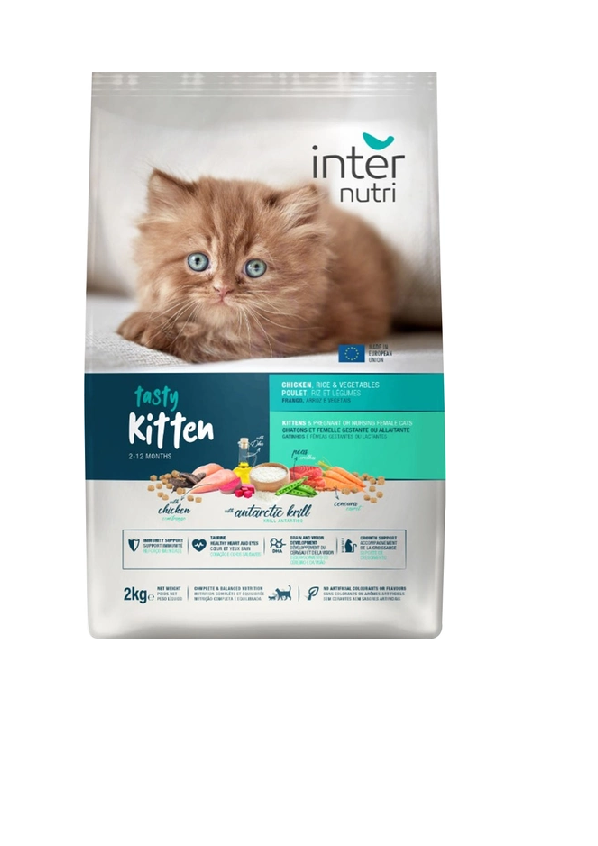 Inter Nutri Tasty Kitten Dry Cat Food Chicken 3kg